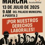 Convocan trabajadores de confianza de ArcelorMittal a marcha por sus derechos laborales este domingo 13 de julio