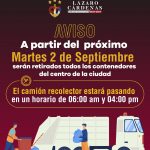 El Próximo 2 de Septiembre Gobierno Municipal Concluirá Retiro de Contenedores de Basura en el Centro de la Ciudad