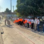 Alcalde Francisco Suazo arranca obra de drenaje en la calle El Triunfo, en La Unión