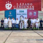 Autoridades Conmemoran 220º Aniversario del Natalicio de Benito Juárez