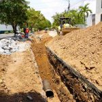 Avanzan trabajos de rehabilitación del colector en avenida Narciso Bassols