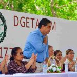 Alcalde Francisco Suazo inaugura techumbre en CBTa 117