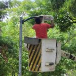 Alumbrado Público Rehabilita Sistema de Iluminación en el Parque Jesús Romero Flores