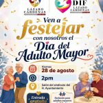 DIF Municipal Invita a Festejo del Día del Adulto Mayor 2026