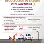 Amplían Ruta Nocturna de Recolección de Basura en Lázaro Cárdenas