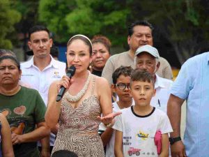 Con apoyo de la diputada Itzé Camacho, inauguran acceso principal y área verde de la colonia Comunal Morelos