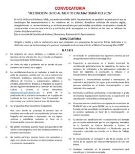 Lanza Gobierno de Lázaro Cárdenas convocatoria al Reconocimiento al Mérito Cinematográfico 2026