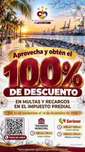 ANUNCIA GOBIERNO DE LÁZARO CÁRDENAS 100% DE DESCUENTO EN MULTAS Y RECARGOS DEL PREDIAL