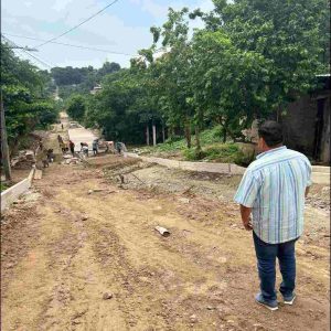 Gobierno de Lázaro Cárdenas impulsa obras de pavimentación y drenaje en Buenos Aires